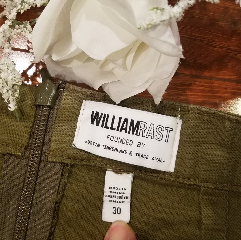 William Rast Military Olive Skirt Junior 30 - Picture 7 of 8